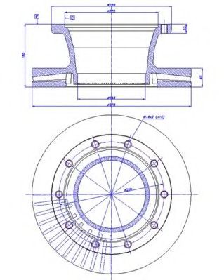 Тормозной диск CAR 150.361