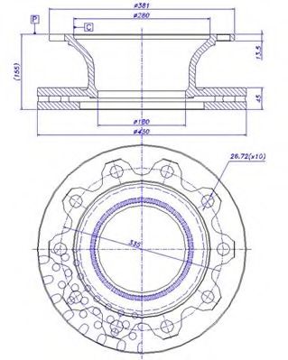 Тормозной диск CAR 4068