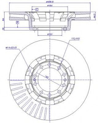 Тормозной диск CAR 150.520