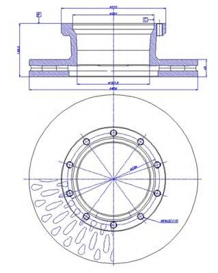 Тормозной диск CAR 151.480