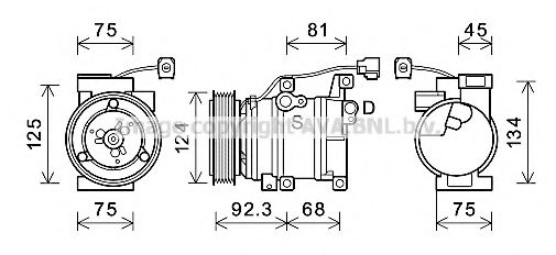 Компрессор, кондиционер AVA QUALITY COOLING MZAK219