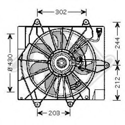 Вентилятор, охлаждение двигателя DIEDERICHS 2605002