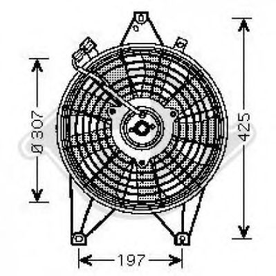Вентилятор, охлаждение двигателя DIEDERICHS 8658016