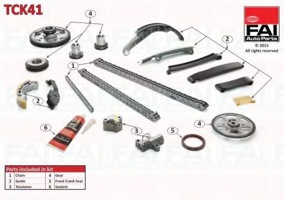 Комплект цели привода распредвала FAI AutoParts TCK41