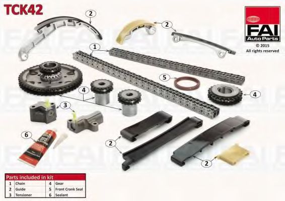 Комплект цели привода распредвала FAI AutoParts TCK42