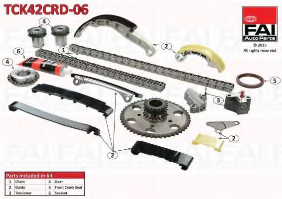 Комплект цели привода распредвала FAI AutoParts TCK42CRD-06