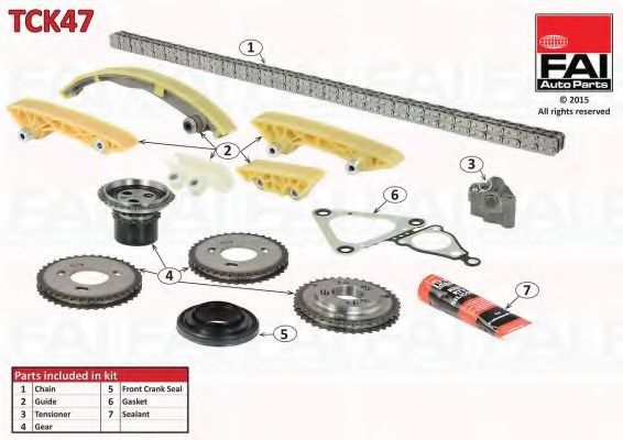 Комплект цели привода распредвала FAI AutoParts TCK47