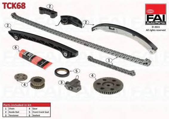Комплект цели привода распредвала FAI AutoParts TCK68