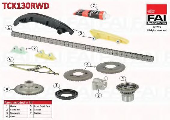 Комплект цели привода распредвала FAI AutoParts TCK130RWD