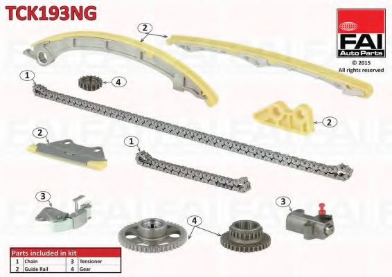 Комплект цели привода распредвала FAI AutoParts TCK193NG