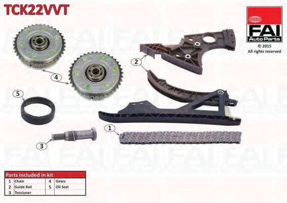 Комплект цели привода распредвала FAI AutoParts TCK22VVT