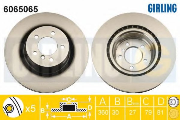 Тормозной диск GIRLING 6065065