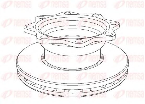 Тормозной диск KAWE NCA1080.20