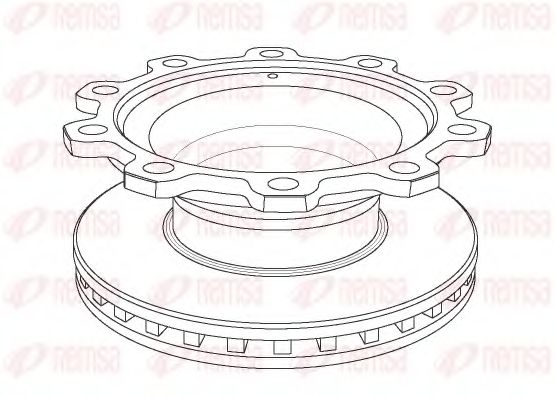 Тормозной диск KAWE NCA1083.20