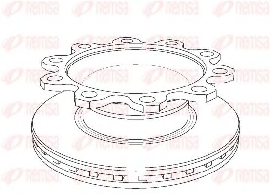 Тормозной диск KAWE NCA1084.20
