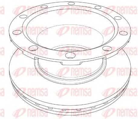 Тормозной диск KAWE NCA1217.20