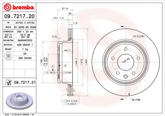 Тормозной диск BRECO BS 8299