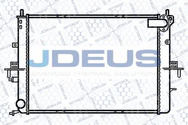 Радиатор, охлаждение двигателя JDEUS 002M19