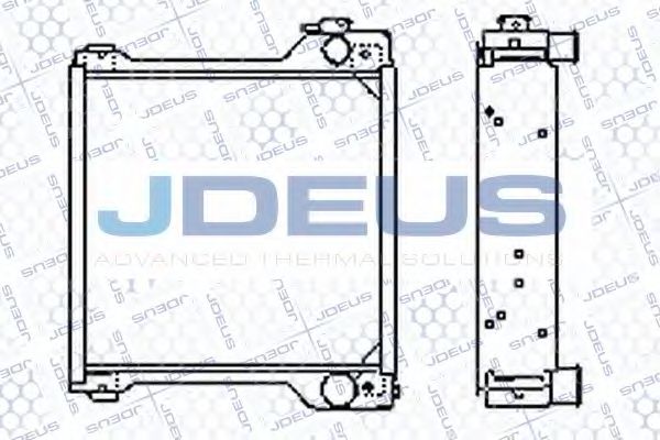 Радиатор, охлаждение двигателя JDEUS 006M01