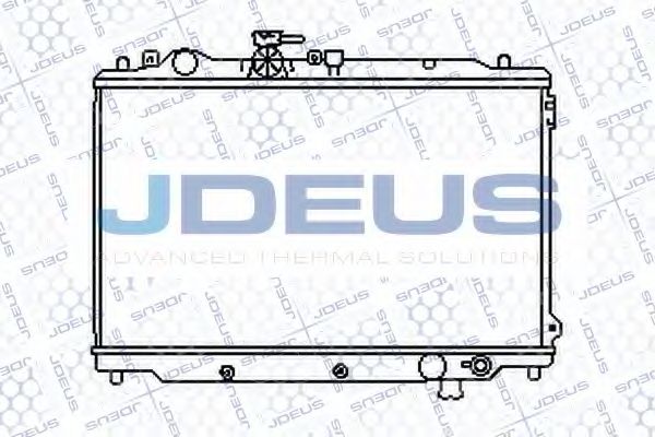 Радиатор, охлаждение двигателя JDEUS 016N21