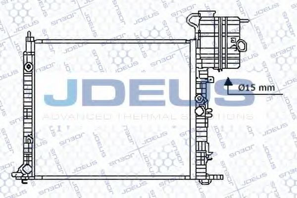 Радиатор, охлаждение двигателя JDEUS 017B25