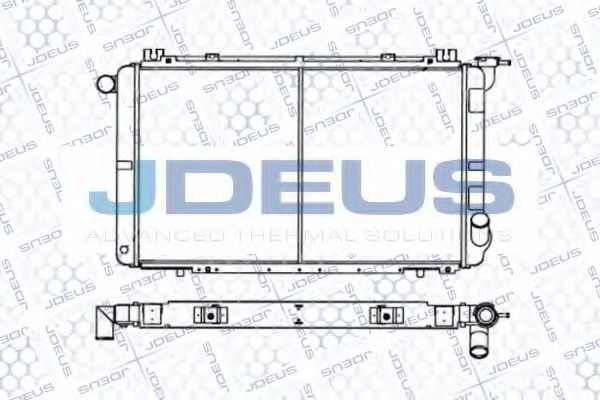 Радиатор, охлаждение двигателя JDEUS 019B29