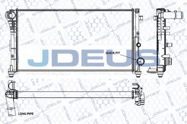 Радиатор, охлаждение двигателя JDEUS RA0111310