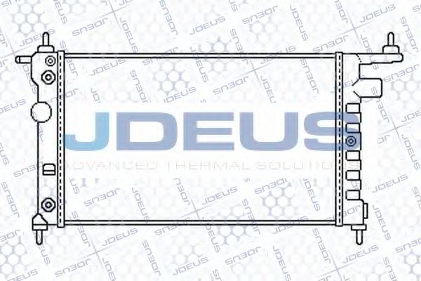 Радиатор, охлаждение двигателя JDEUS 020M45