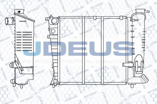 Радиатор, охлаждение двигателя JDEUS 021E30