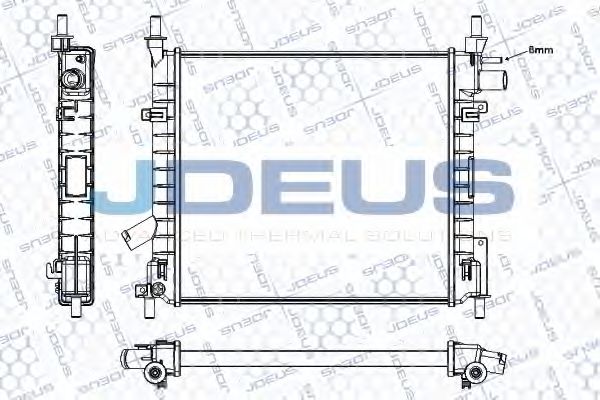 Радиатор, охлаждение двигателя JDEUS RA0121180