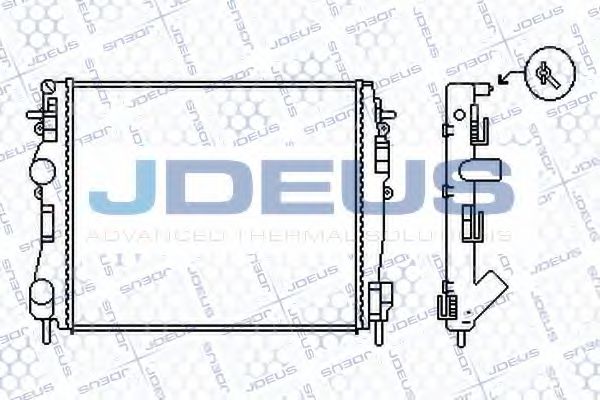 Радиатор, охлаждение двигателя JDEUS 023M48