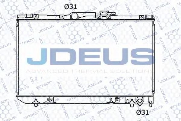 Радиатор, охлаждение двигателя JDEUS 028N25