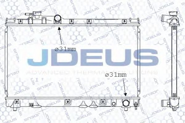 Радиатор, охлаждение двигателя JDEUS 028N43