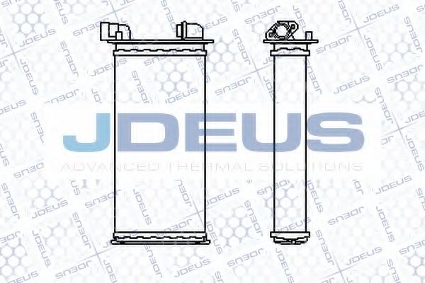 Теплообменник, отопление салона JDEUS 205M04