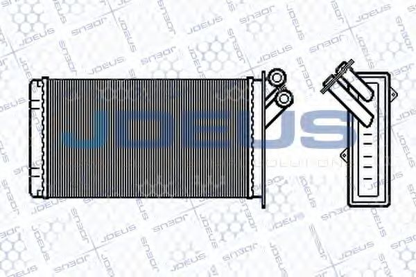 Теплообменник, отопление салона JDEUS 207M53