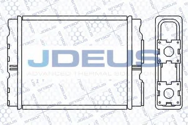 Теплообменник, отопление салона JDEUS 219M22