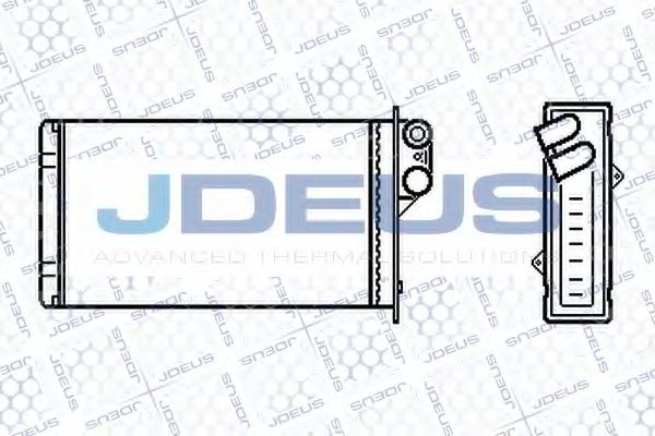 Теплообменник, отопление салона JDEUS 223M58