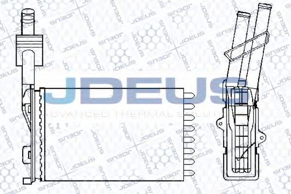 Теплообменник, отопление салона JDEUS 223V07