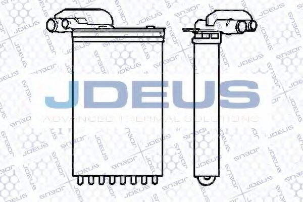 Теплообменник, отопление салона JDEUS 223V10