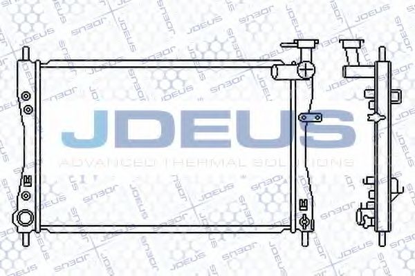 Радиатор, охлаждение двигателя JDEUS 018M38