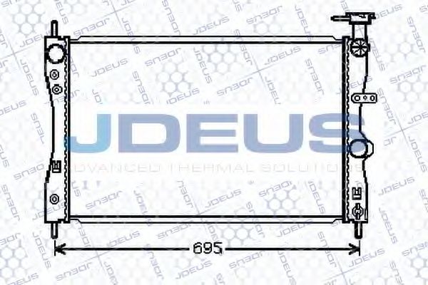 Радиатор, охлаждение двигателя JDEUS 018M40