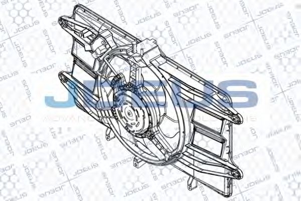 Вентилятор, охлаждение двигателя JDEUS EV832300