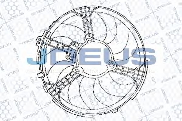 Вентилятор, охлаждение двигателя JDEUS EV843900