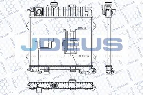 Радиатор, охлаждение двигателя JDEUS RA0050260