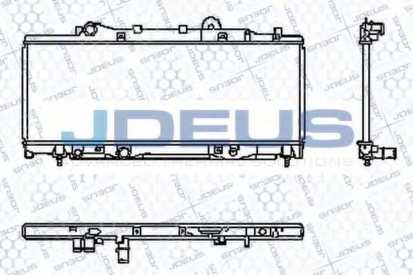 Радиатор, охлаждение двигателя JDEUS RA0110320