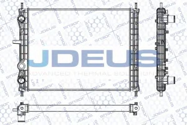 Радиатор, охлаждение двигателя JDEUS RA0110480