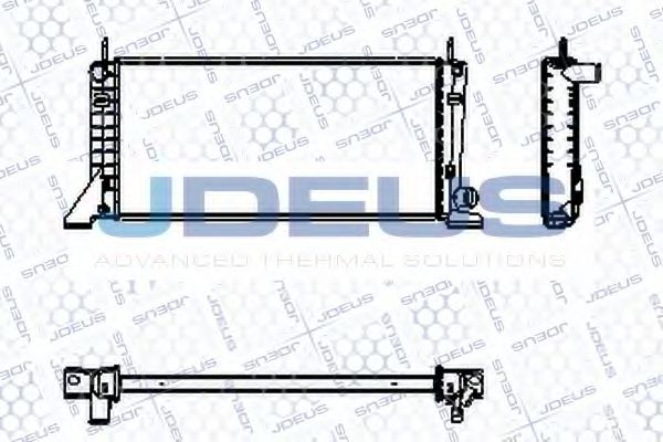 Радиатор, охлаждение двигателя JDEUS RA0120110