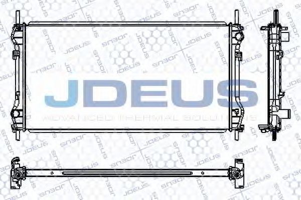 Радиатор, охлаждение двигателя JDEUS RA0121020