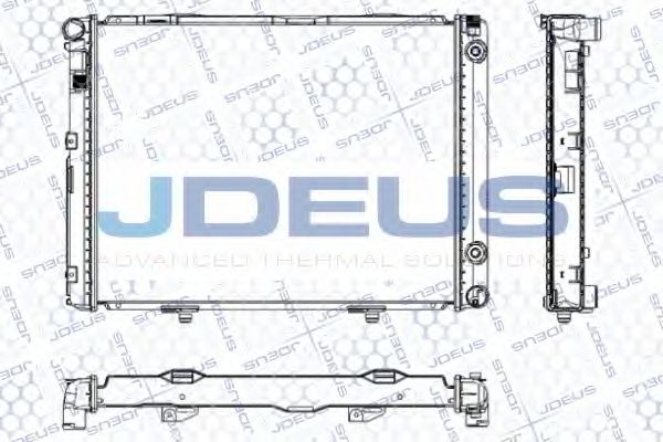 Радиатор, охлаждение двигателя JDEUS RA0170120