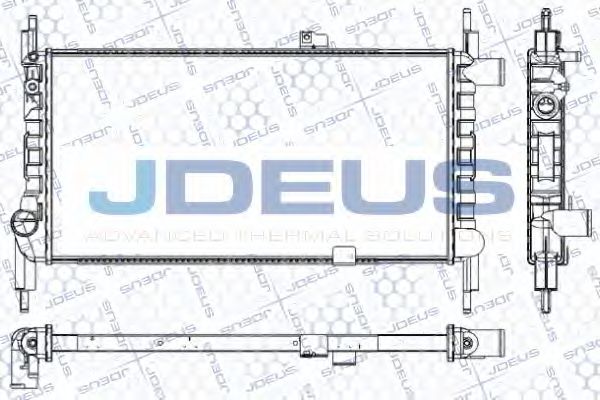 Радиатор, охлаждение двигателя JDEUS RA0200541